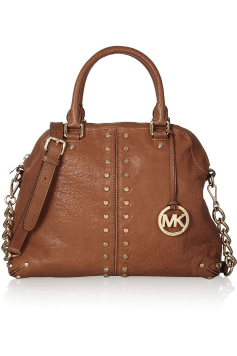 michael kors brown leather purse|michael kors brown leather backpack.